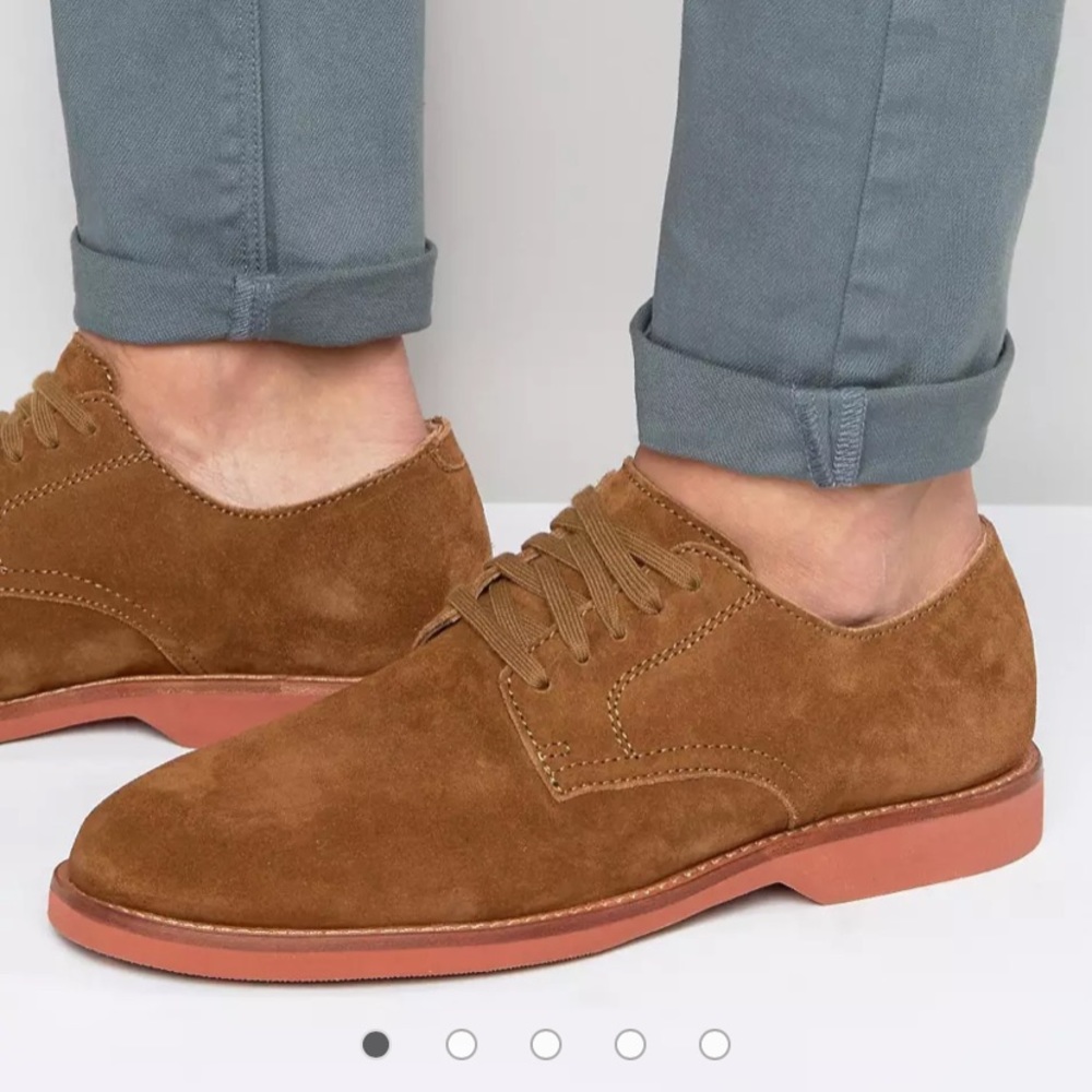 Polo Ralph Lauren Cartland Suede Derby Shoes size 8